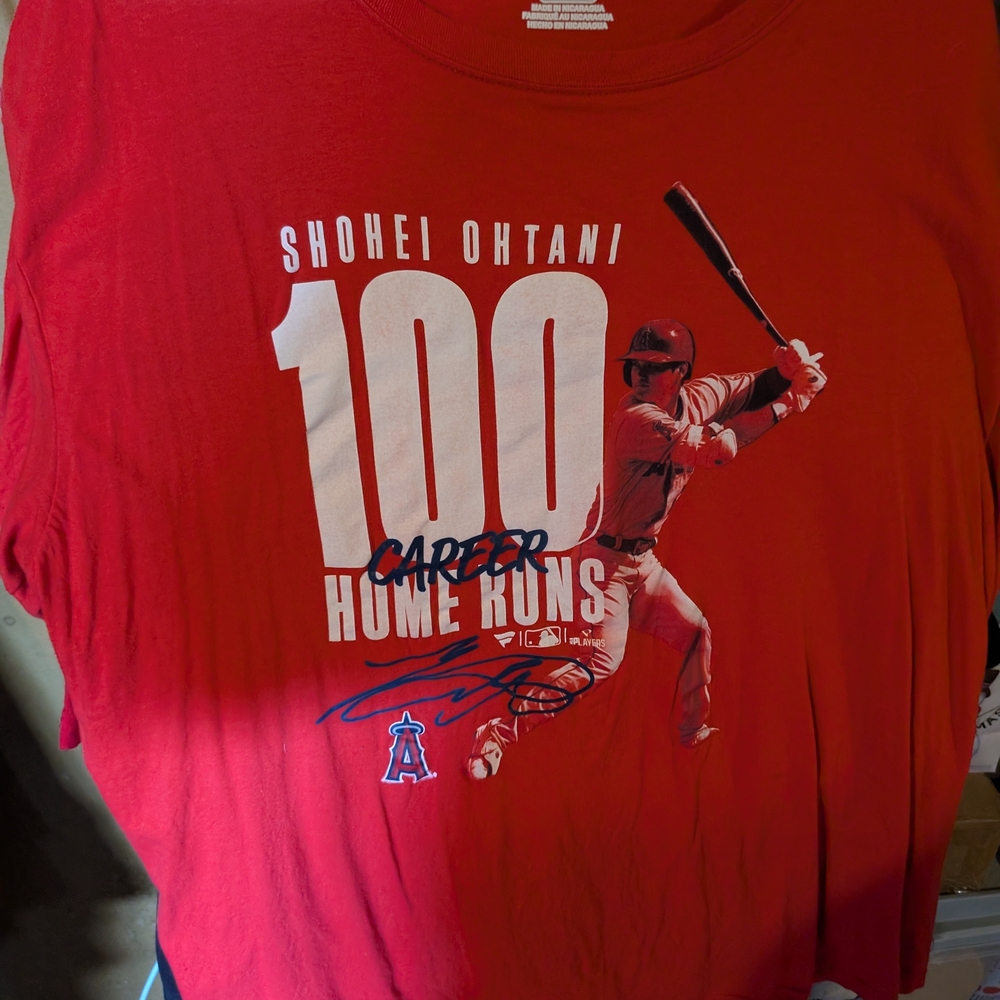 Red Shohei Ohtani Graphic T-Shirt